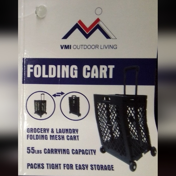 🆕 Collapsible Rolling Utility Cart - Picture 12 of 12